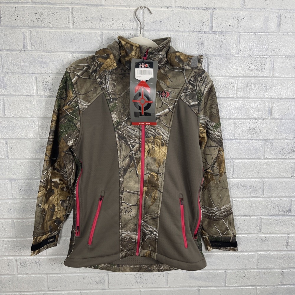 10X Realtree Camo Sporting Jacket Womens Size XS Hunting Outdoor Gorpcore